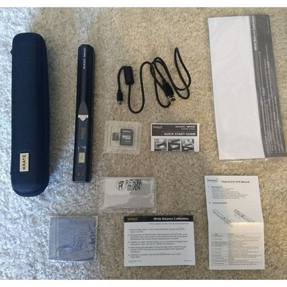 VuPoint Solutions Magic Wand Portable Scanner PDS-ST415-VPS Bundle